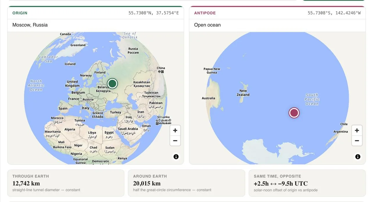 🌎 А вы знали, куда попадёте, если начнёте копать Землю под собой?