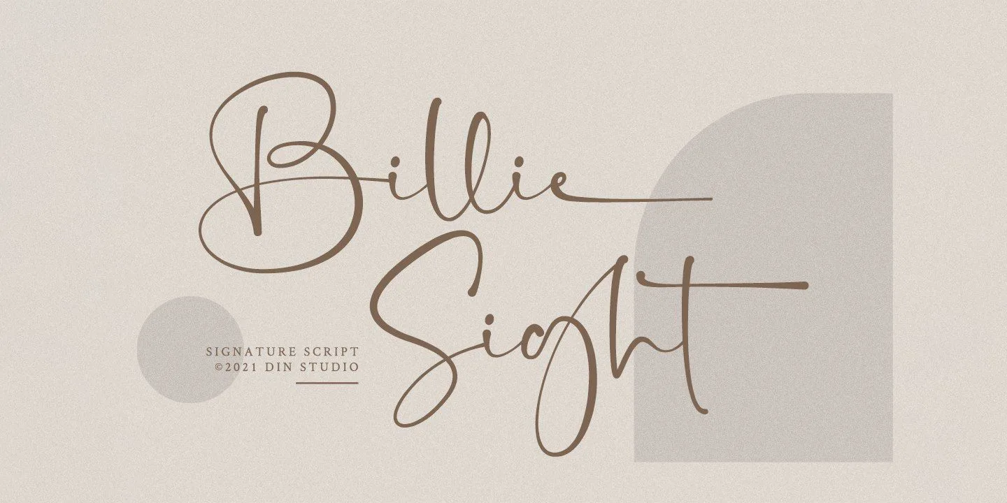 Шрифт Billie Sight