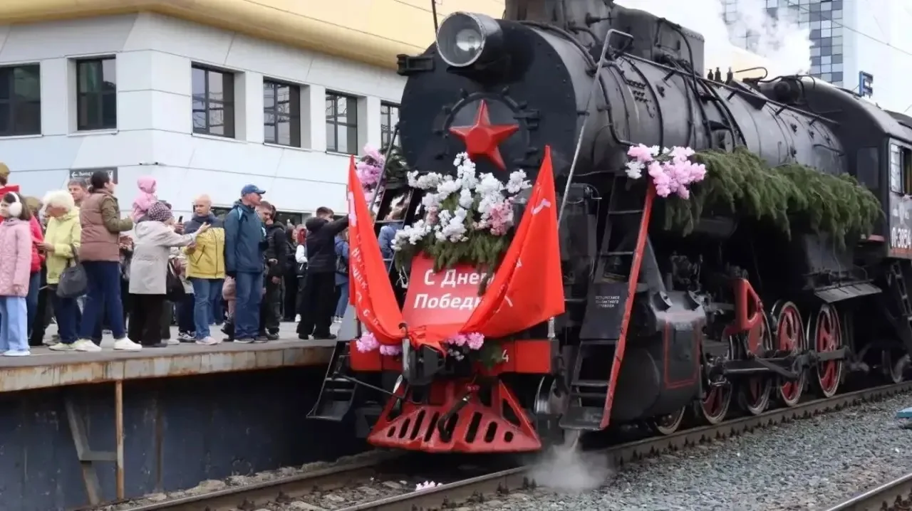 Ретропоезд «Паровоз Победы» прибудет в Пензу 2 мая и сделает три остановки.  - Пенза-I - с 9:50 до 1