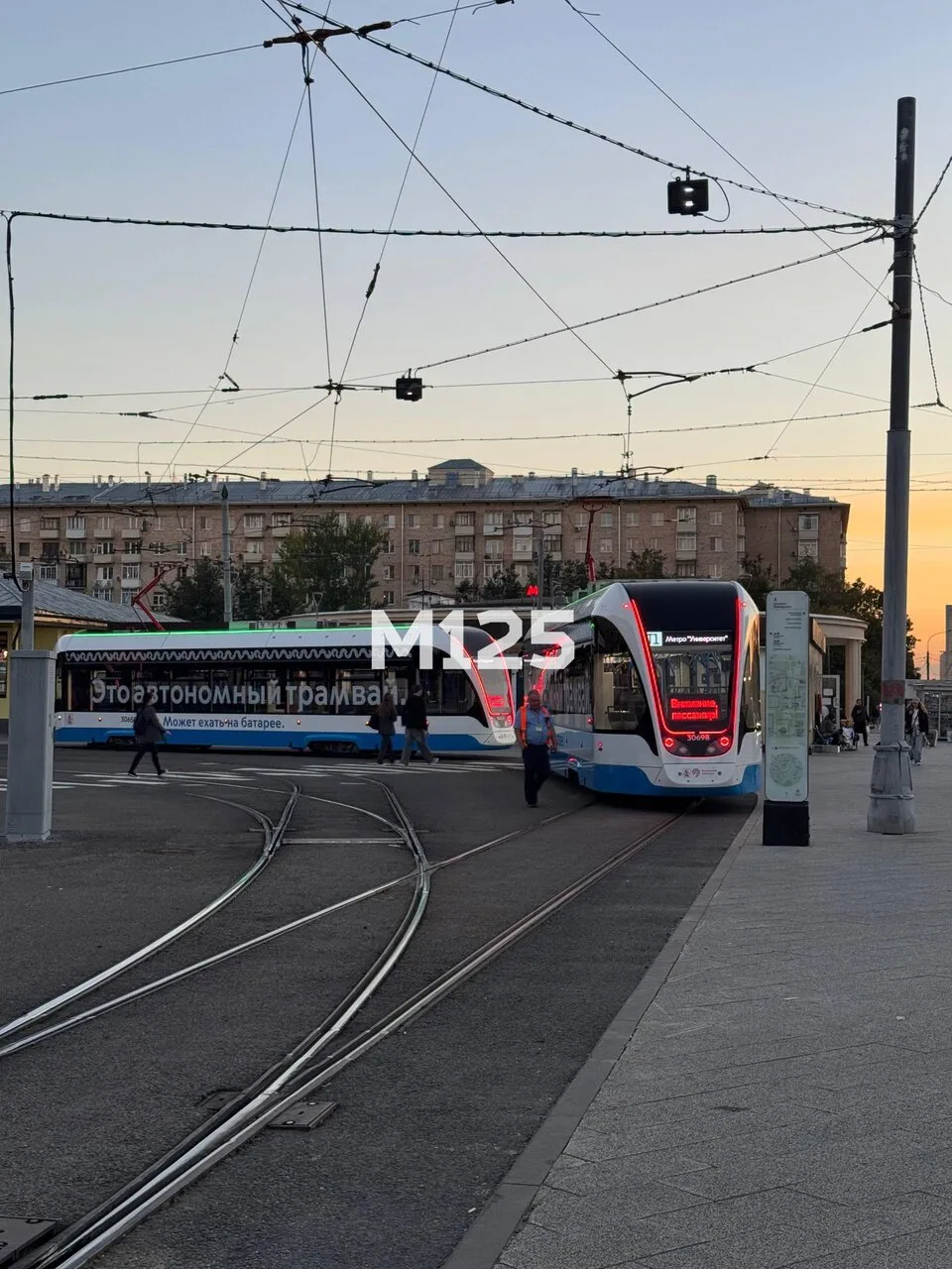 Конечная остановка маршрута Т1 – «Метро Университет». Вот где переводят дух наши трамва...