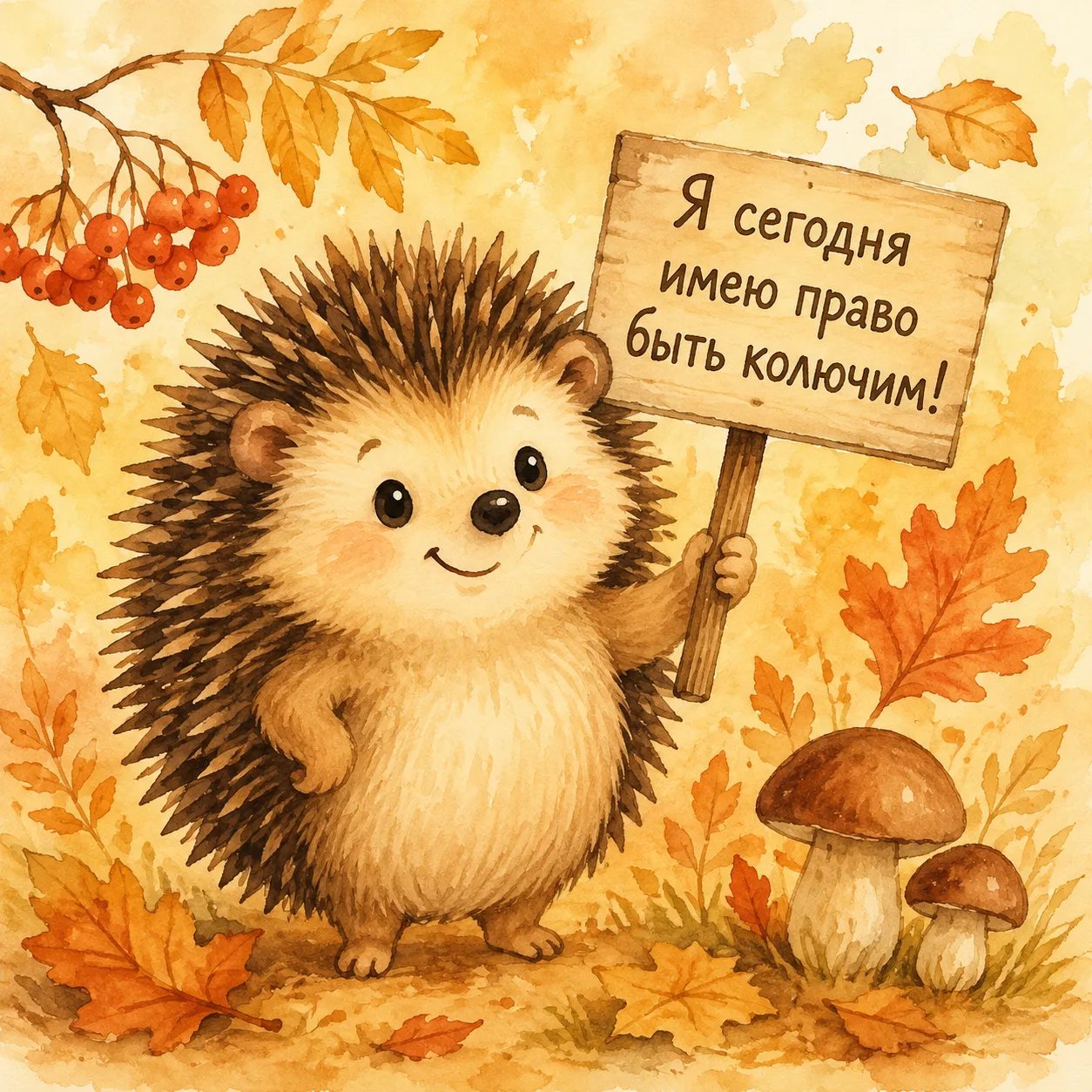 7 сентября — День ёжика! Сегодня можно быть колючим снаружи и бесконечно добрым внутри ...