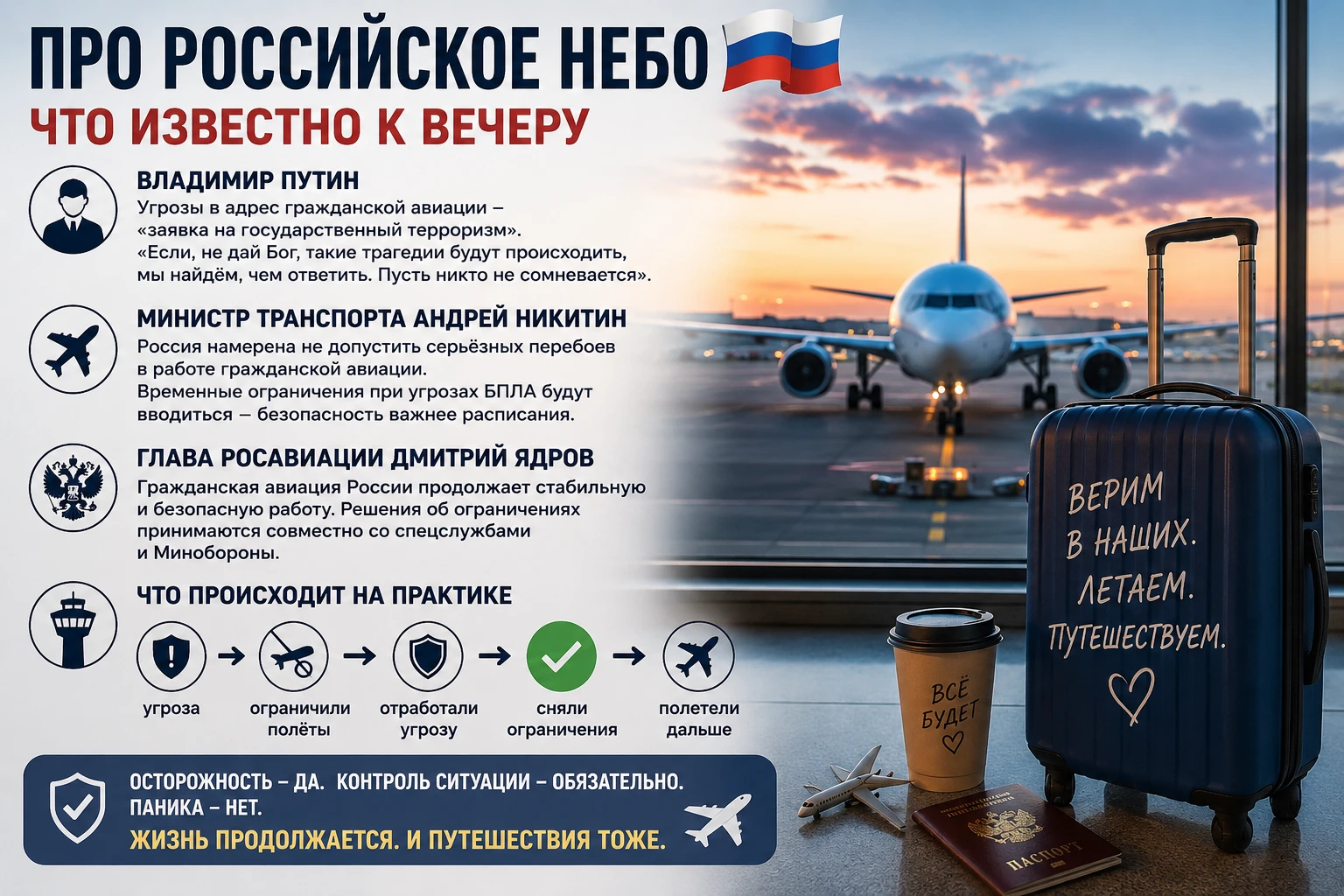 ⚡️ Про российское небо. Что известно к вечеру и почему я пока не собираюсь отменять сво...