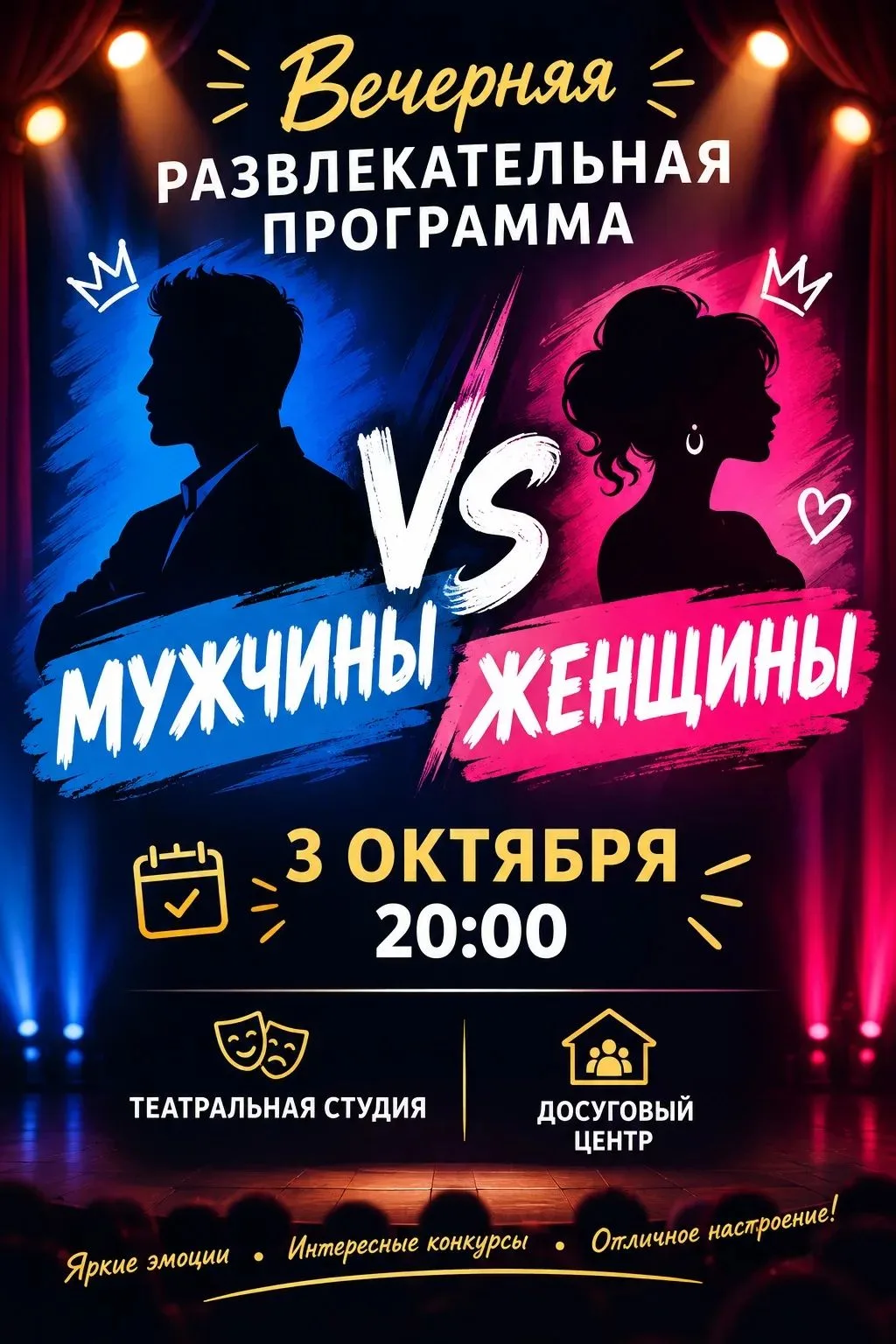 🎭 ВЕЧЕРНЯЯ РАЗВЛЕКАТЕЛЬНАЯ ПРОГРАММА 🎭