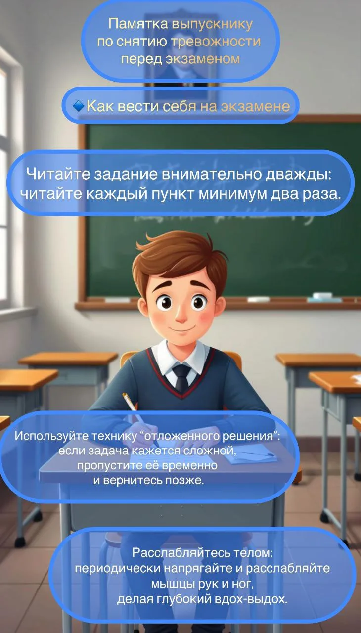 Как справиться с волнением перед экзаменом?