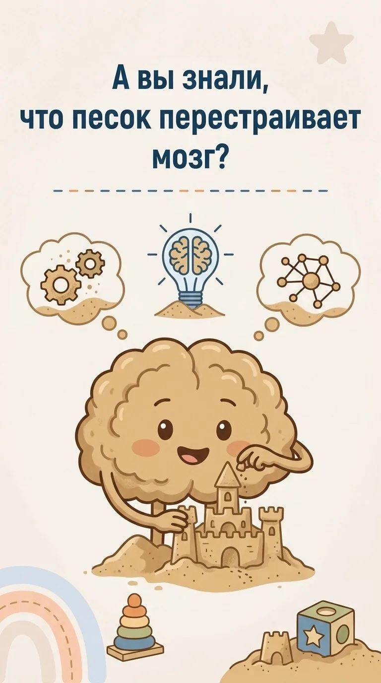 🧠 Как обычный песок строит новые нейронные связи быстрее, чем решение сложных задач?

Мы привыкли д