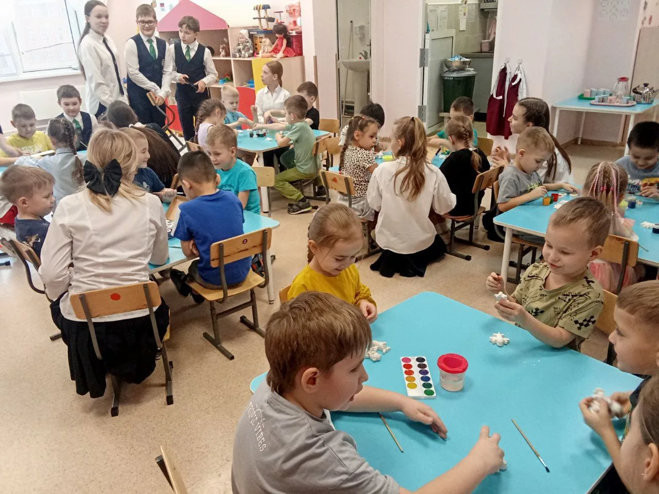 📣📣📣На этой неделе волонтёры отряда «Эволюция» организовали творческое занятие для детей подготовител