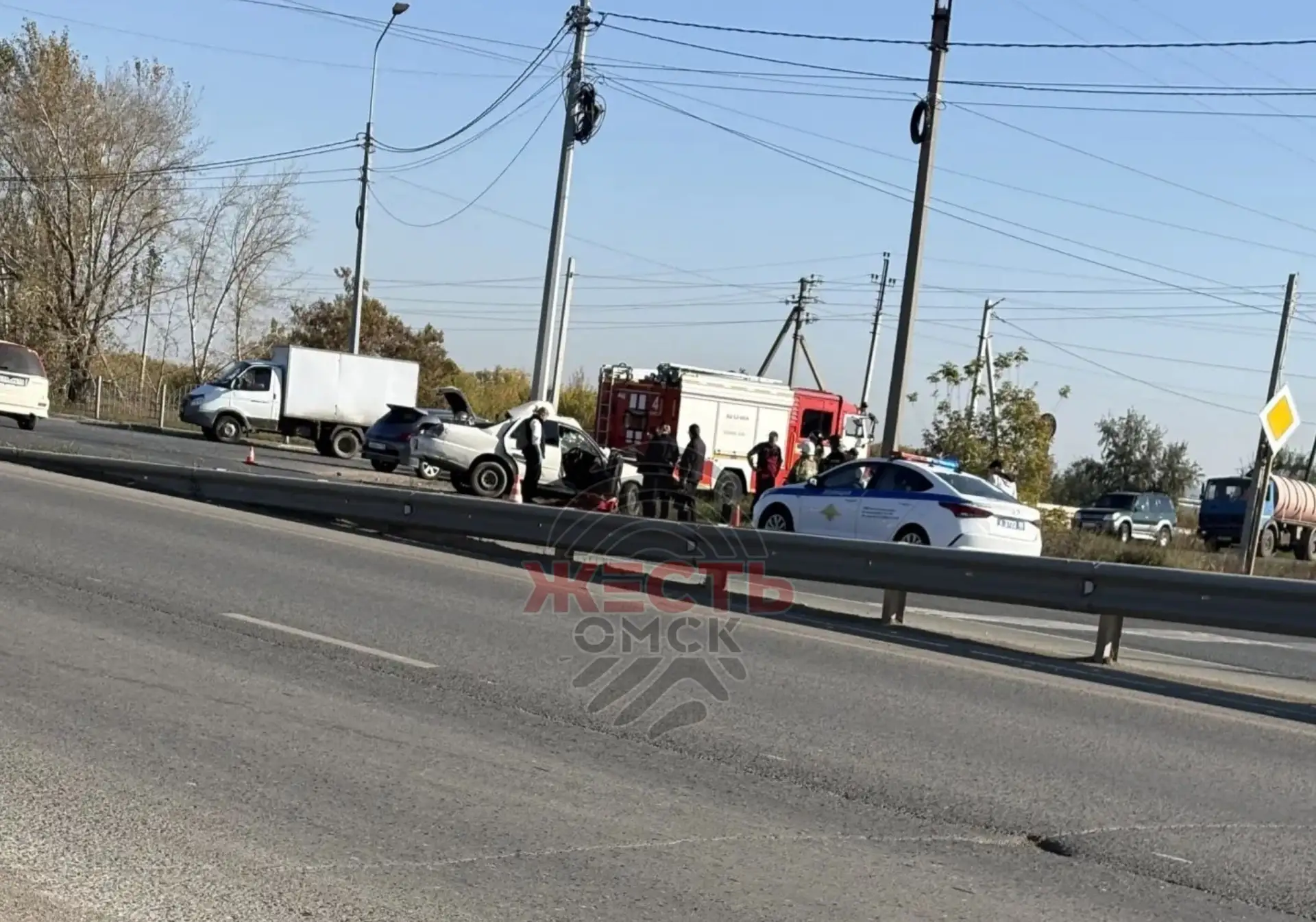⚡️В Госавтоинспекции рассказали подробности смертельного ДТП на трассе Омск — Русская П...