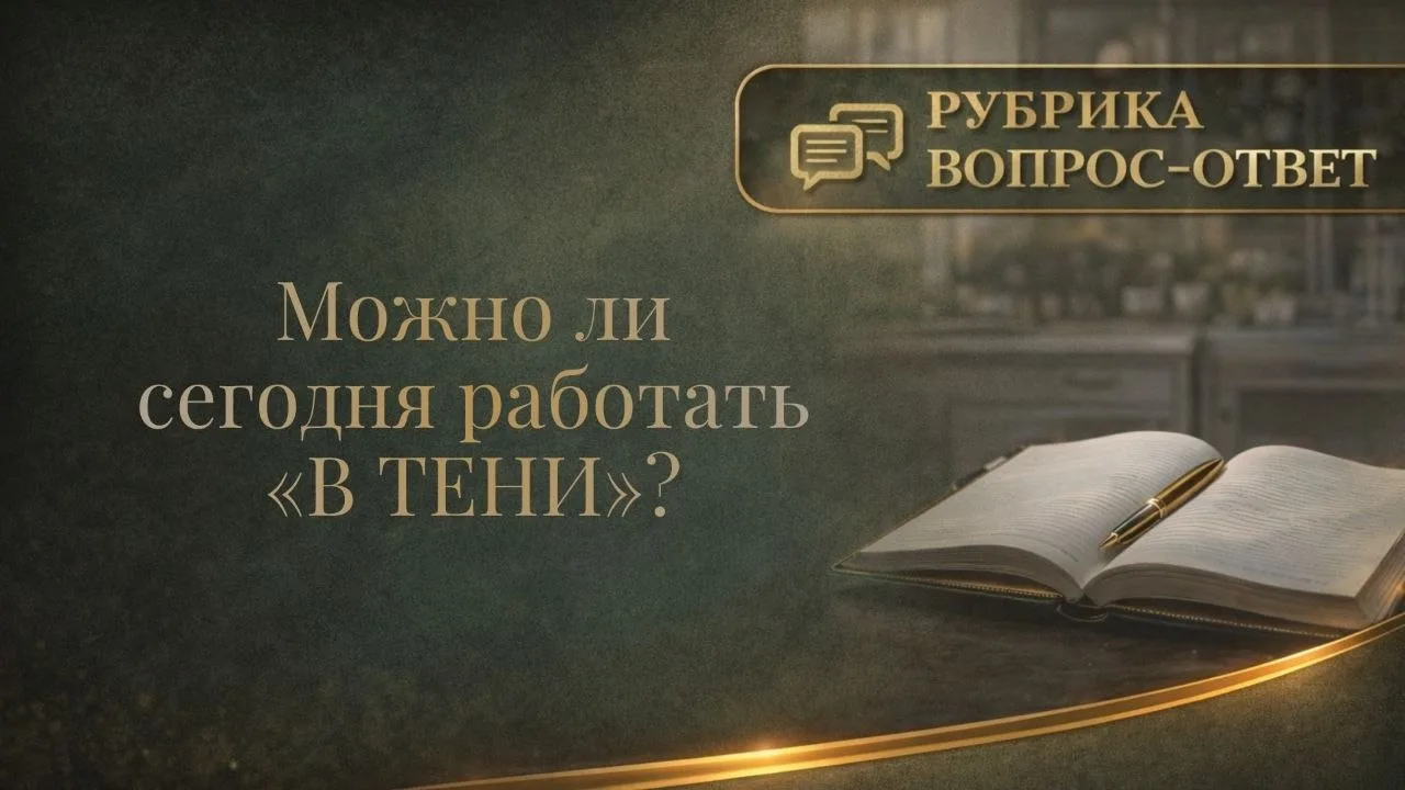 ⚠️ Можно ли сегодня работать «в тени»?