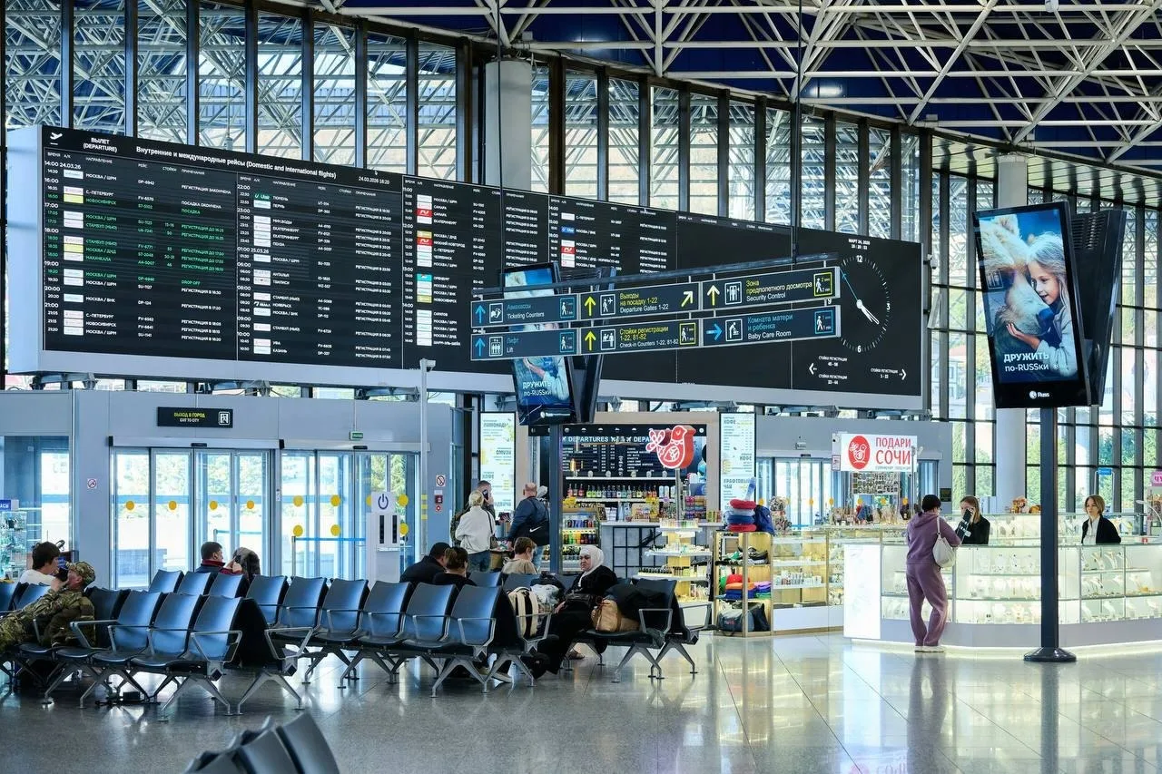 ✈️В аэропортах Краснодара и Сочи задерживаются 40 рейсов