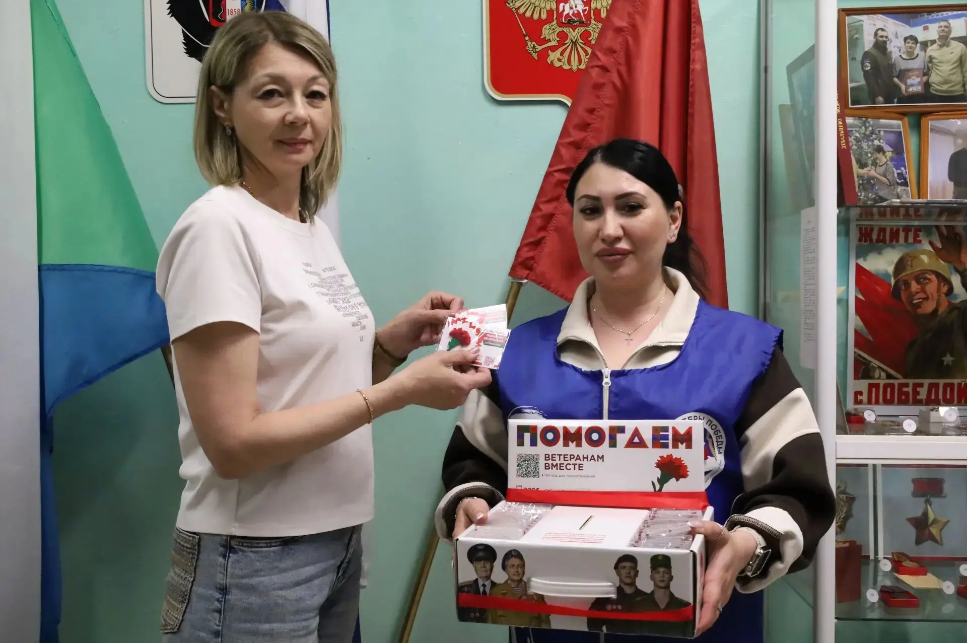 Наш детский сад посетил руководитель МО ВОД "Волонтеры Победы", Гисматулина Олеся Геннадьевна, в рам