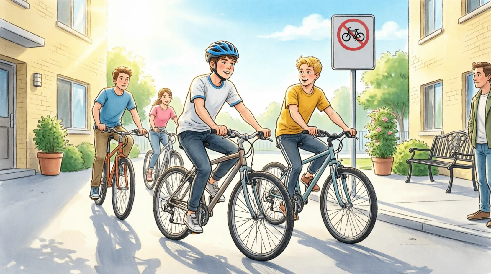 🚲 Шумные компании юных велосипедистов: где грань между весельем и законом?

Летом дворы и парки зап