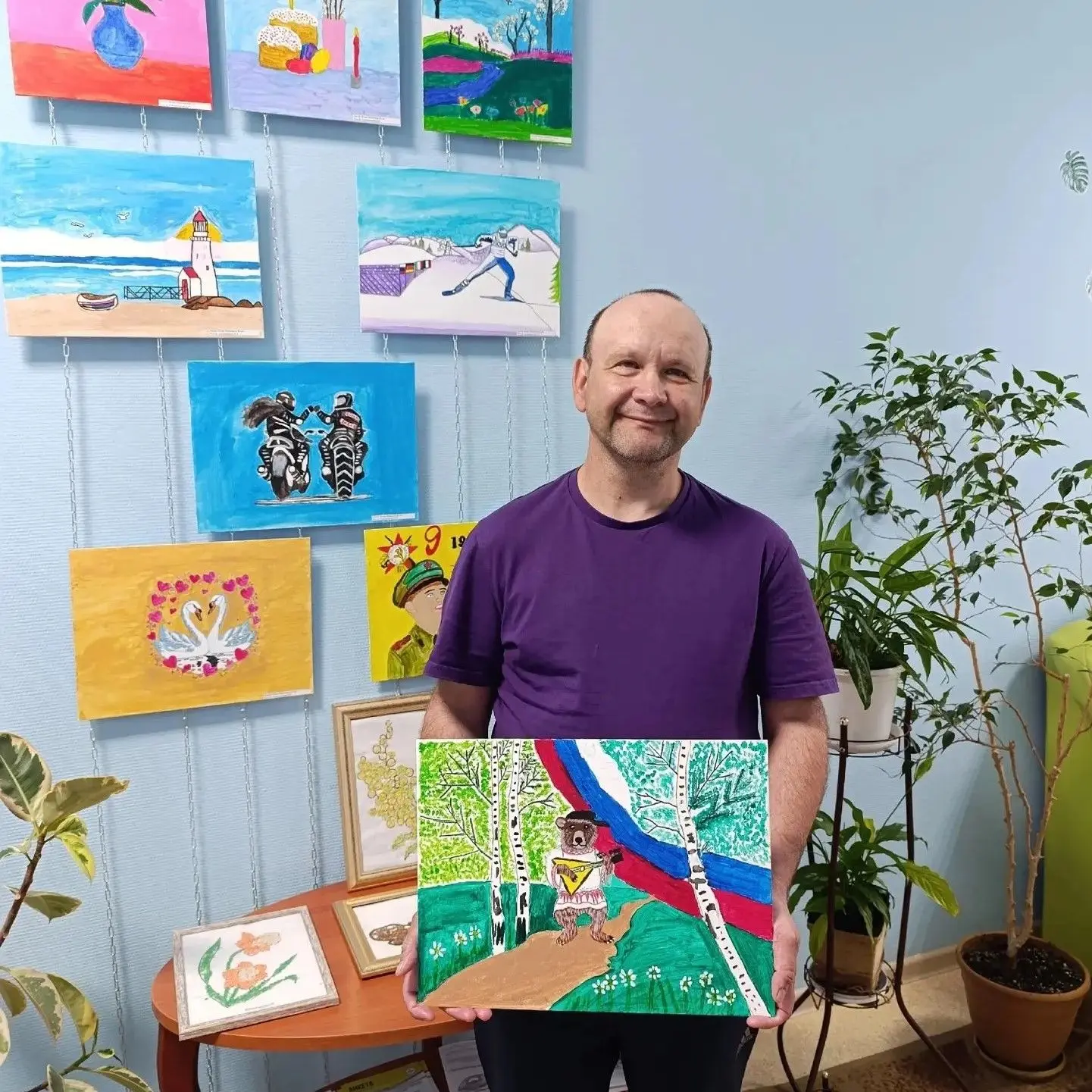 Родина в каждом мазке кисти