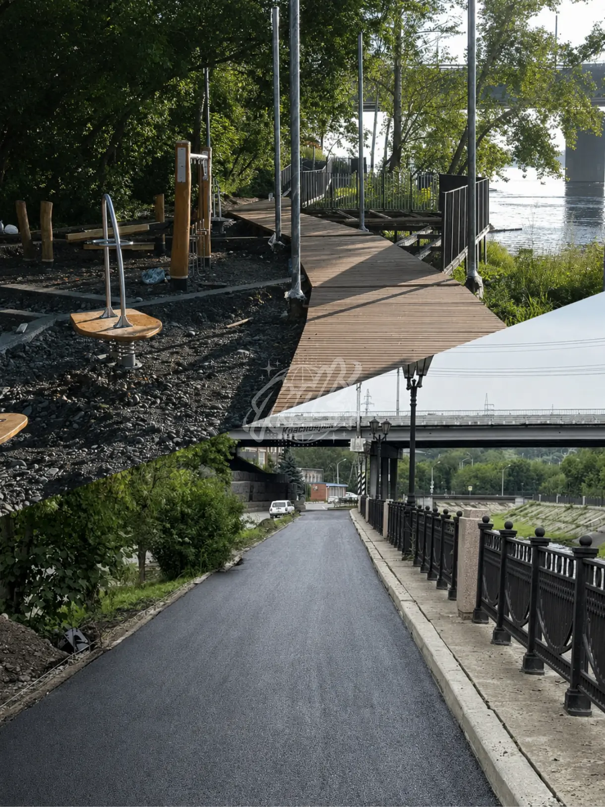 🌿 Ёщё два места для прогулок скоро обновятся 

В городе продолжают благоустраивать набережную Енисе