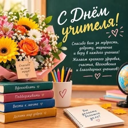 5 октября - ДЕНЬ УЧИТЕЛЯ!