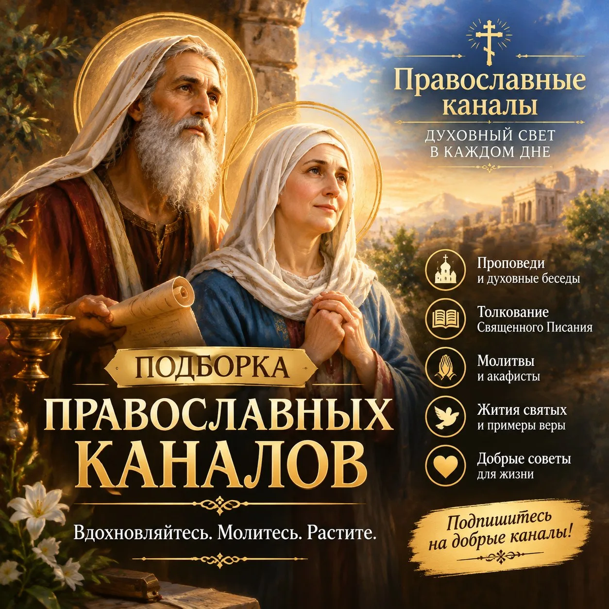 Бесценная копилка самых лучших каналов для православных! Сохраняйте себе, чтобы не поте...