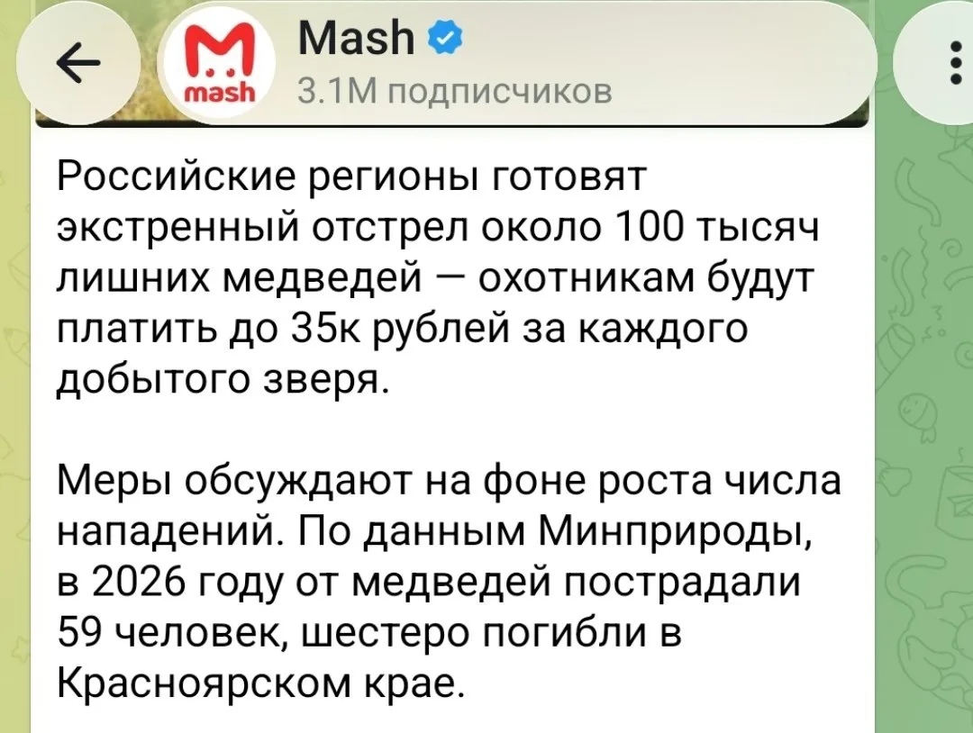 "Лишних медведей".