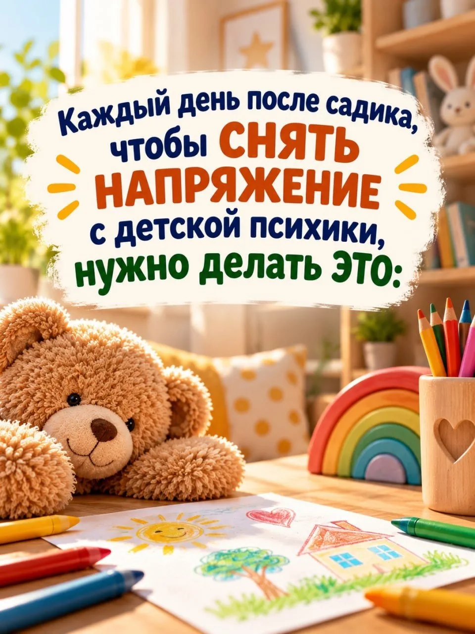 После садика ребёнку не всегда хочется разговаривать, заниматься или получать новые впе...