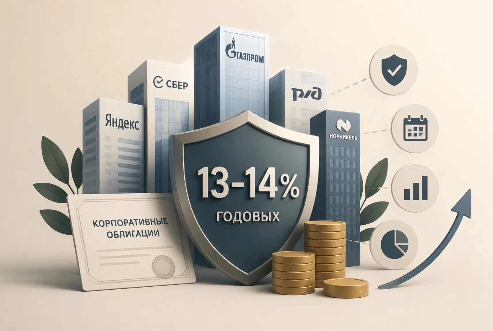 Корпоративные облигации с доходностью 13–14% годовых (ч.2)