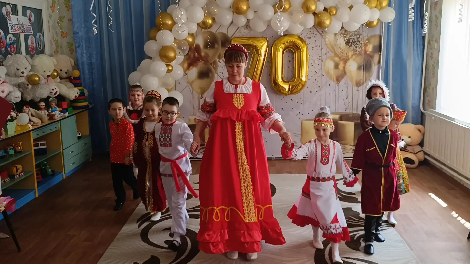 Сегодня в МБДОУ д/с № 9 г.Кропоткин МО Кавказский район прошли праздничные мероприятия посвященные ю