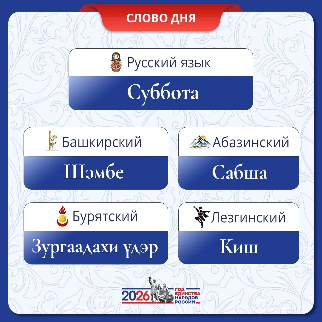 ✅Продолжаем рубрику «СЛОВО ДНЯ» в год народов России! 🇷🇺
