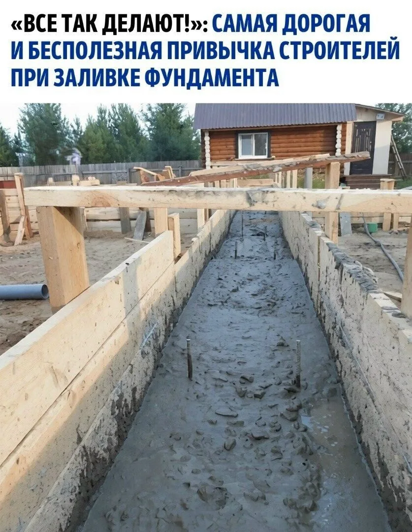Выкопан котлован, и бригада с умным видом таскает тачками песок, ровняет его, трамбует ...