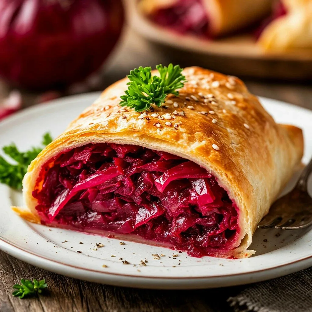 Штрудель с капустой и свеклой