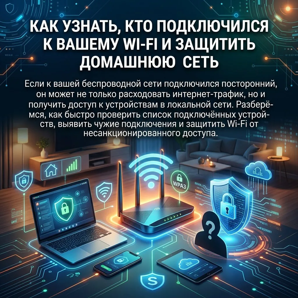 Как узнать, кто подключился к вашему Wi-Fi и защитить домашнюю сеть

Если к вашей беспроводной сети 
