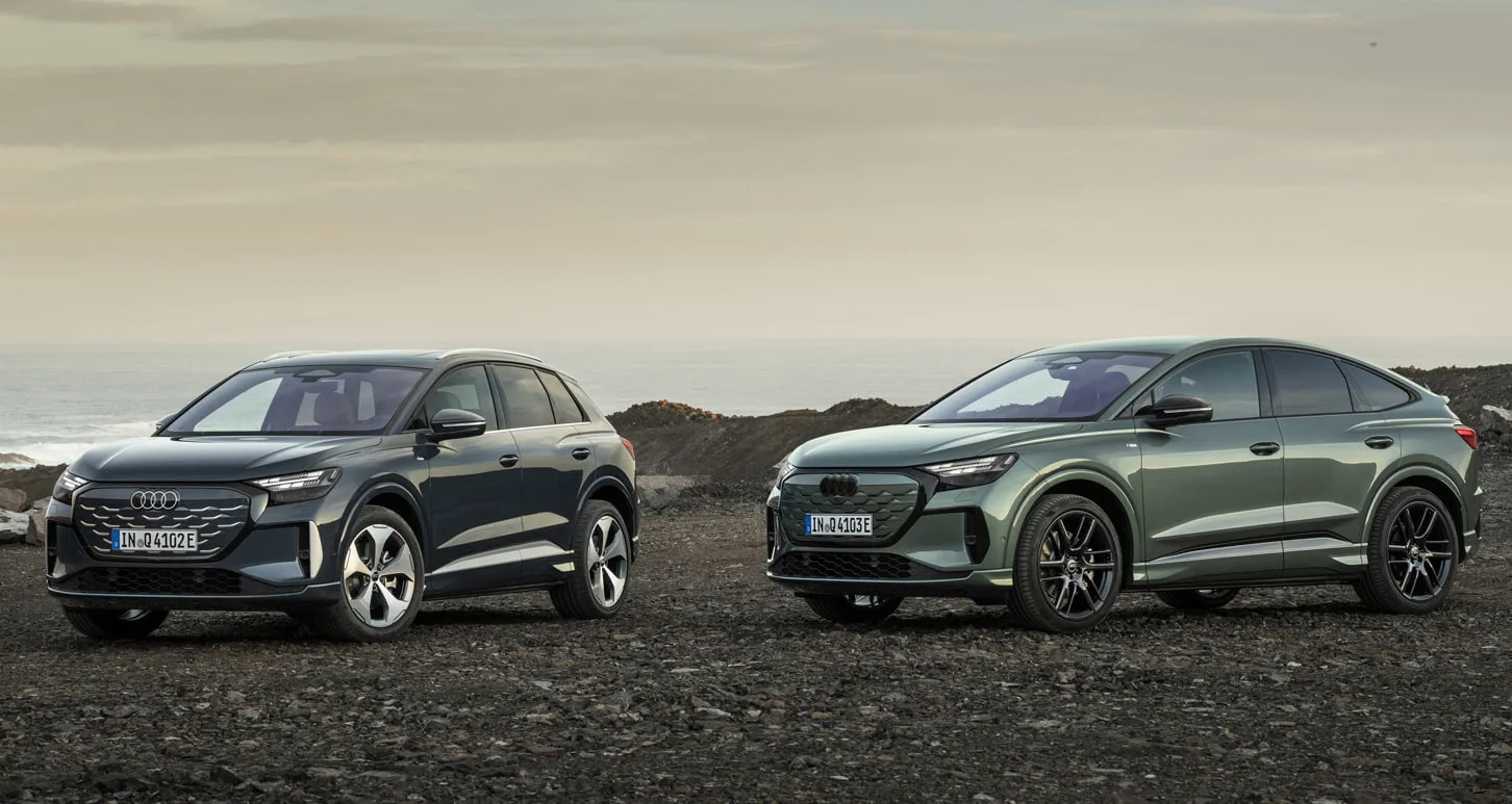 Audi Q4 e-tron получил три дисплея и прибавку к запасу хода  Audi Q4 e-tron и его версия Sportback п