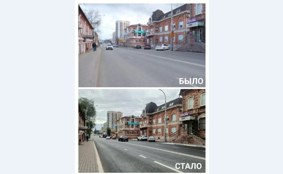 В Астрахани на Боевой уже нанесли разметку