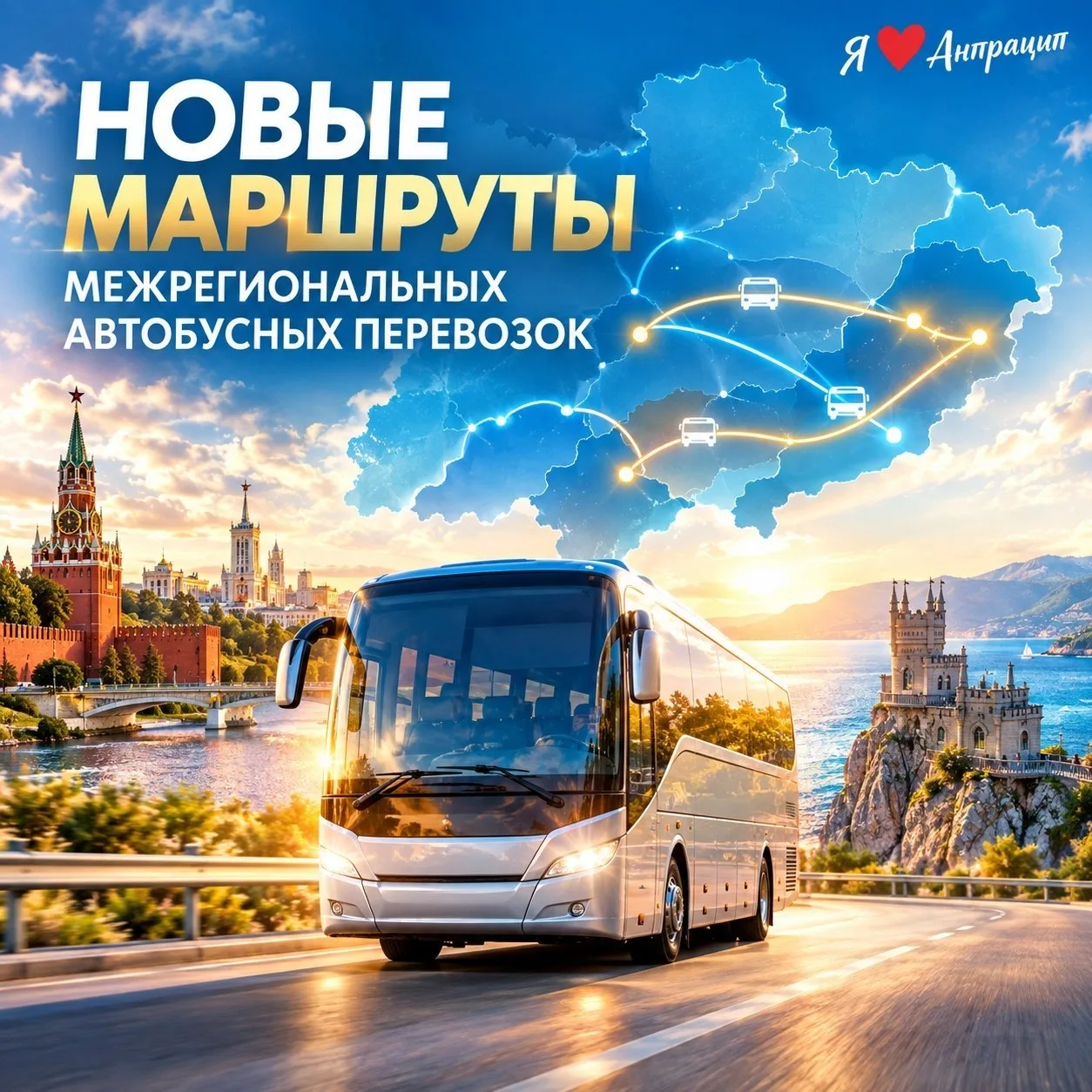 🚌 Через исторические регионы пройдут шесть новых межрегиональных автобусных маршрутов!