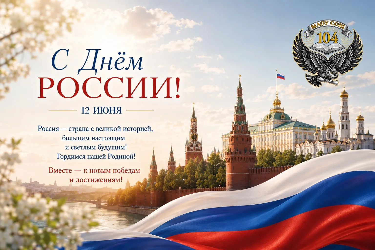 День России 🇷🇺

С Днём России, наша большая и дружная школьная семья!

Сегодня, 12 июня, мы отмеча