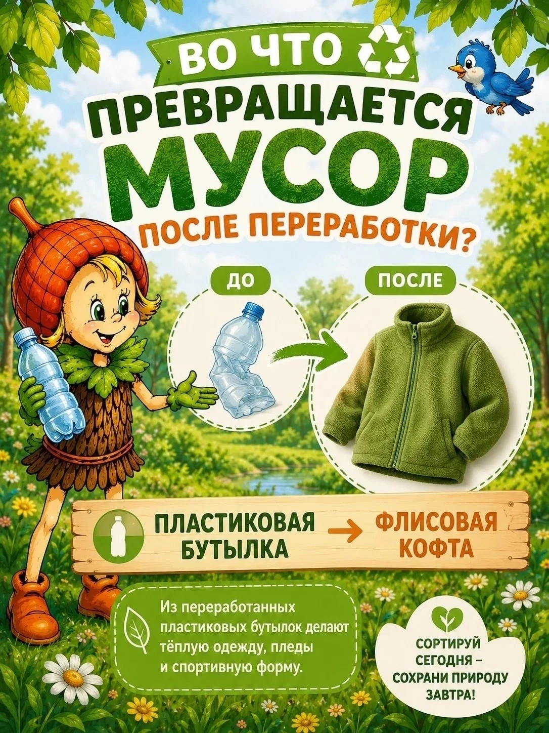 ♻ Во что превращается мусор после переработки?

Многие вещи, которые мы привыкли считать мусором, мо
