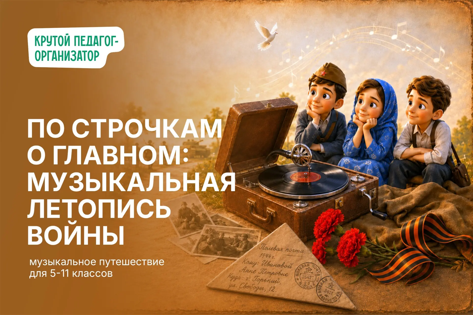 🎵 Музыкальное путешествие для 5–11 классов «По строчкам о главном: музыкальная летопись войны»

В с