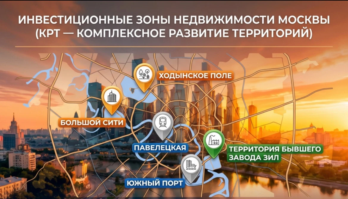 Как получить гарантированный рост цены на квартиру в Москве

➖ Речь о покупке жилья в зонах комплекс