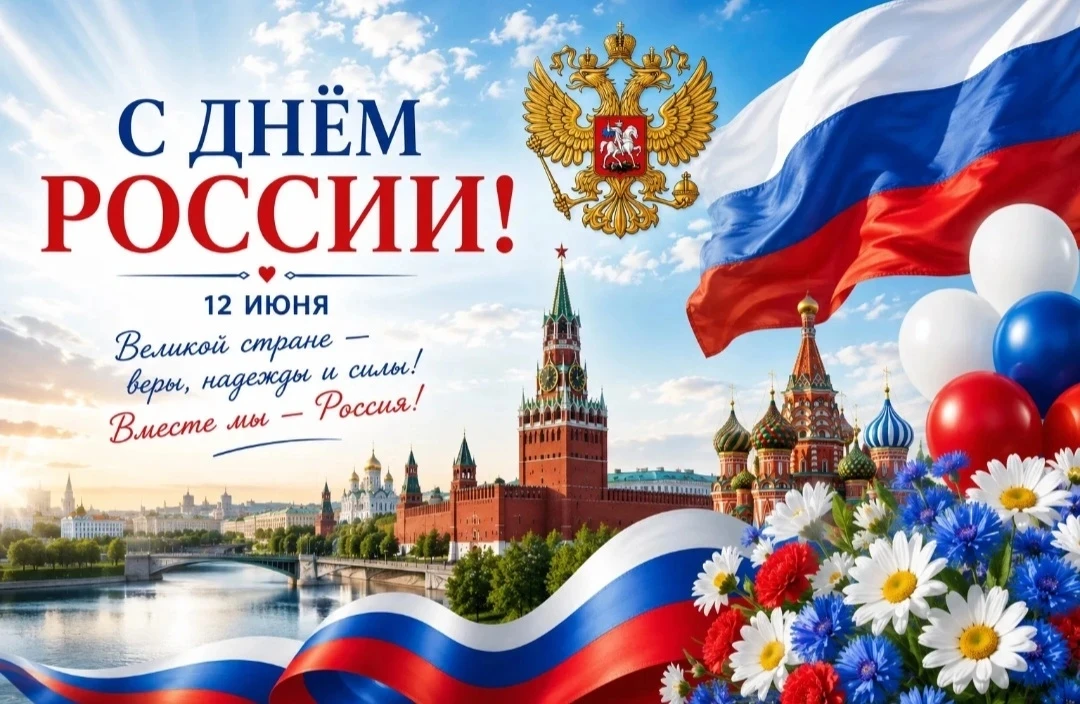 Дорогие родители и гости нашего канала.❤

От всей души поздравляем вас с Днём России.🇷🇺

✨Пусть на