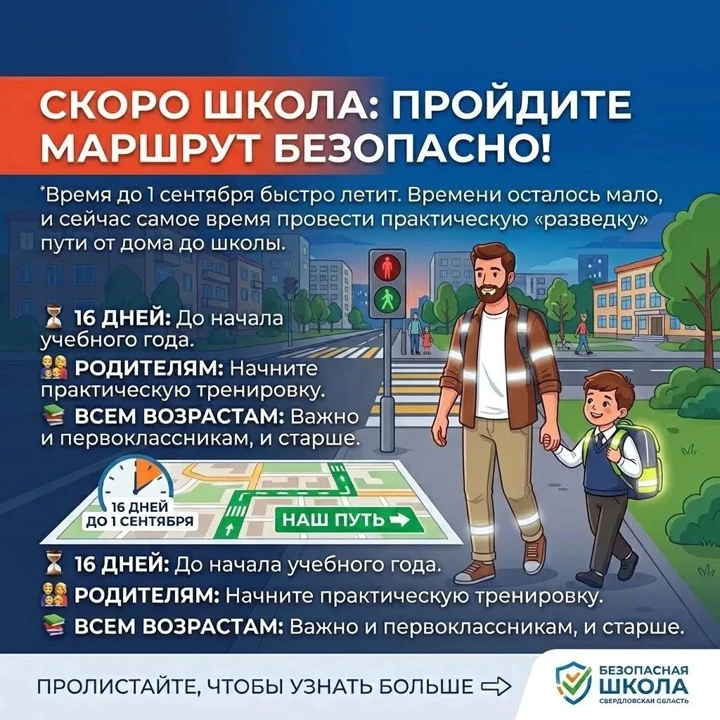 🚦Госавтоинспекция Свердловской области призывает родителей заранее отработать с детьми...
