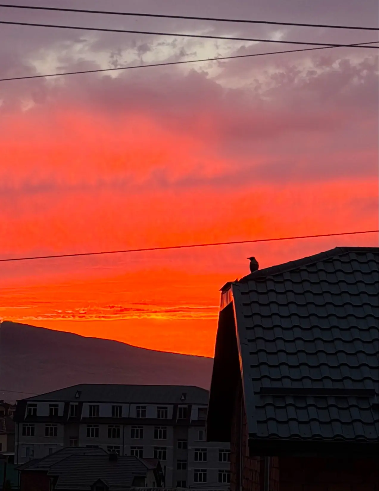 Вот такой красивый закат в Дагестане😍