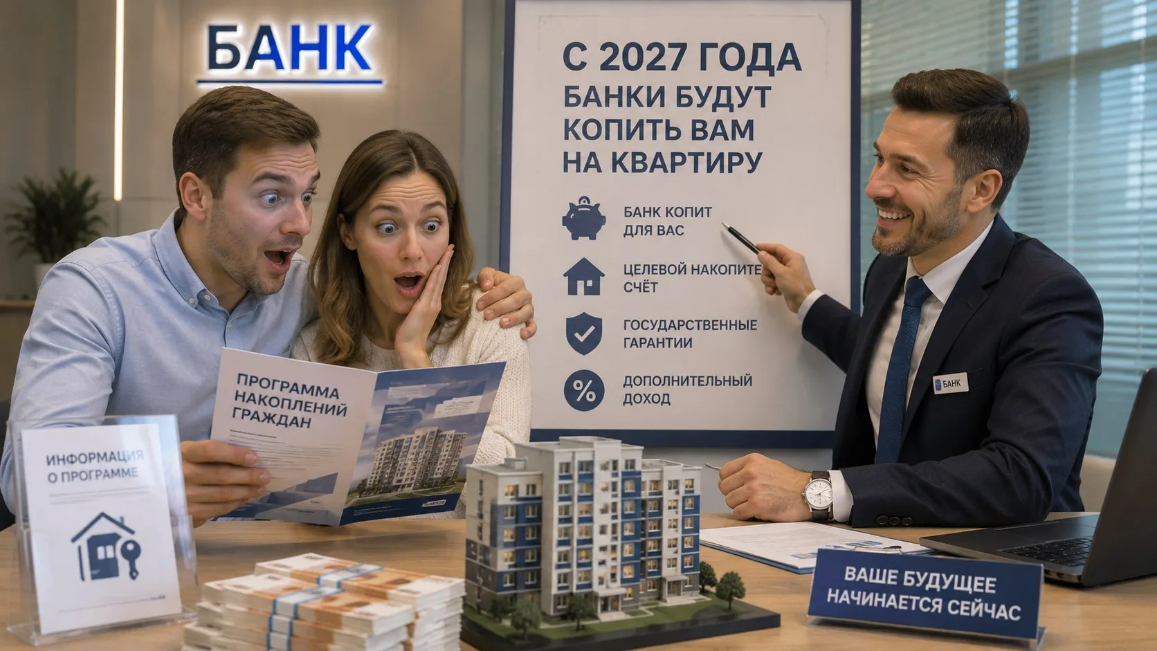 🏠 С 2027 года банки будут копить вам на квартиру. Новый инструмент с защитой до 10 млн