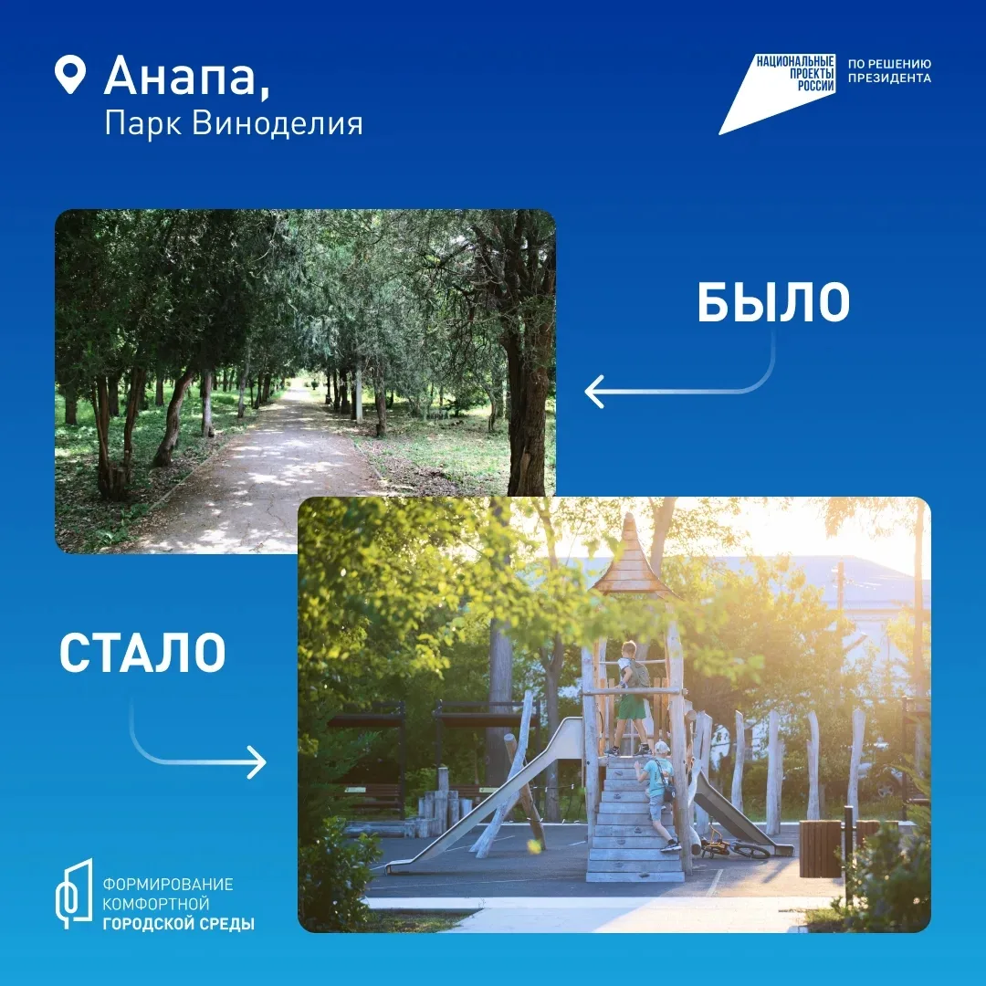 ⚡️ В Анапе продолжается Всероссийское онлайн-голосование за объекты благоустройства.  До 12 июня жит