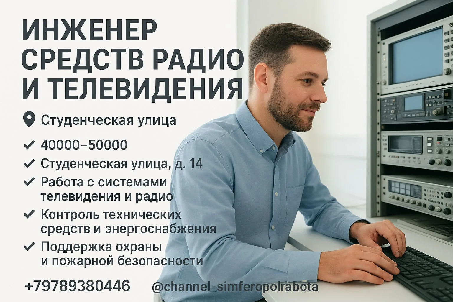 🔊 ИНЖЕНЕР СРЕДСТВ РАДИО И ТЕЛЕВИДЕНИЯ