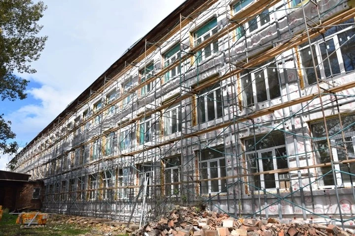 Таштып — школа №1 готова на 41% 🏫