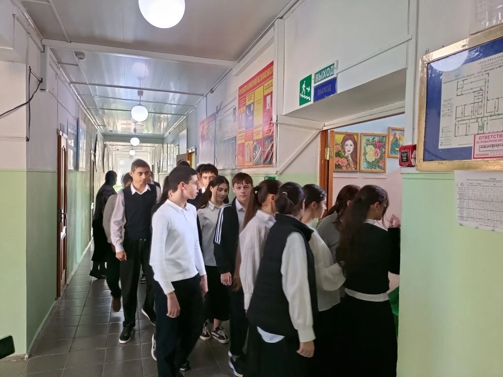 Учебная эвакуация при угрозе беспилотной атаки.📣📣📣