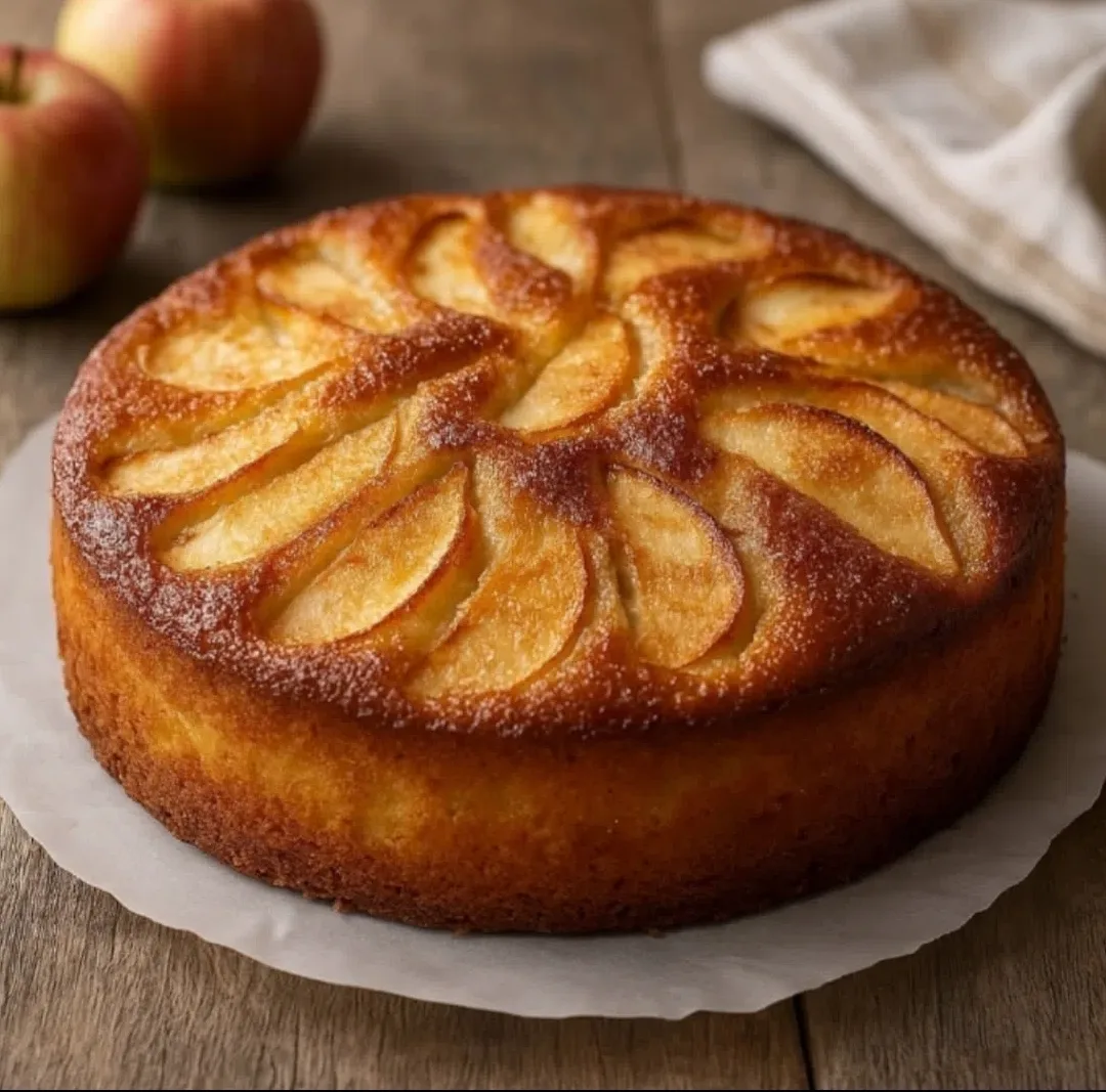 Нежный яблочный пирог с карамельной корочкой 🍎