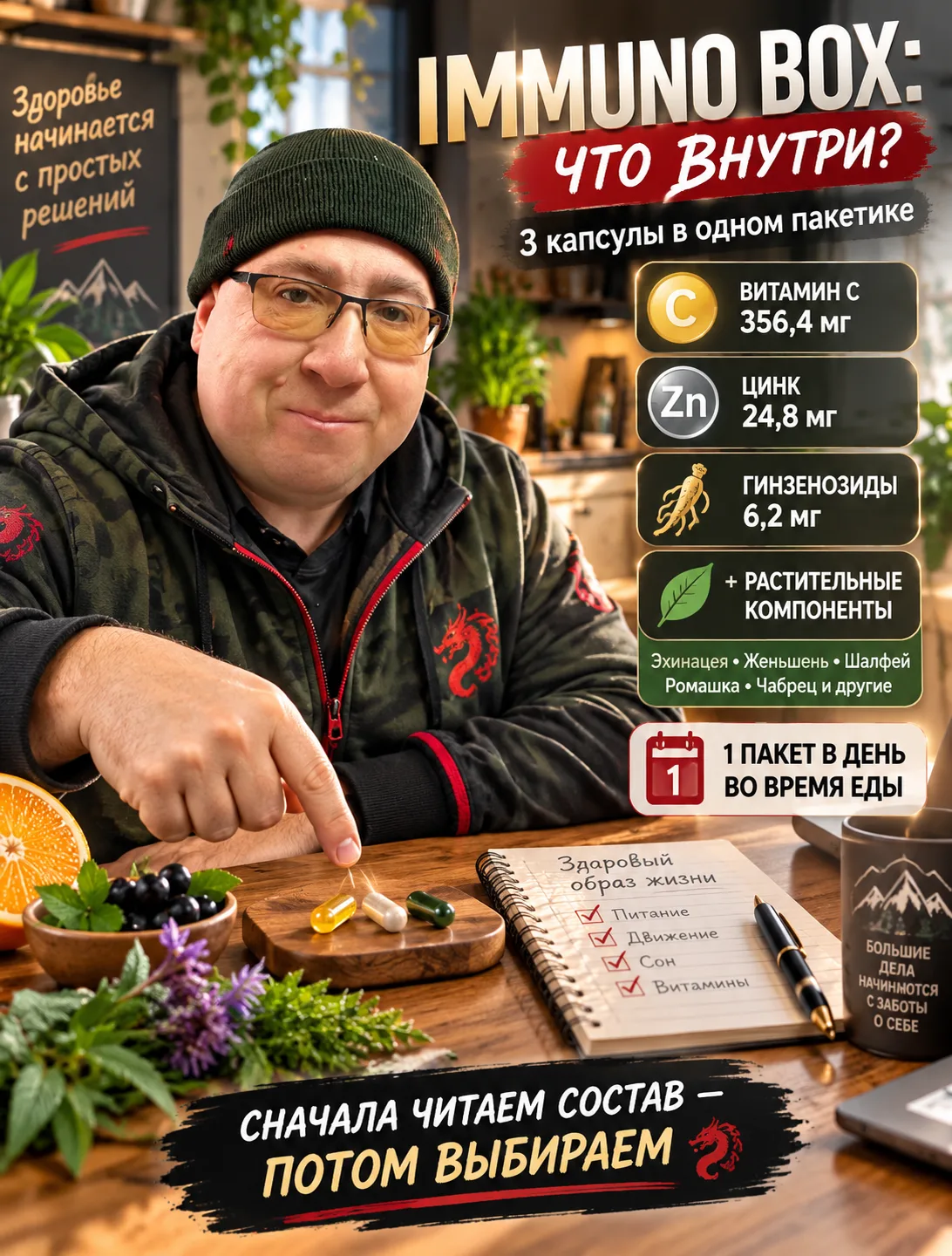 🐉 Сегодня разбираю Immuno Box от Siberian Wellness.