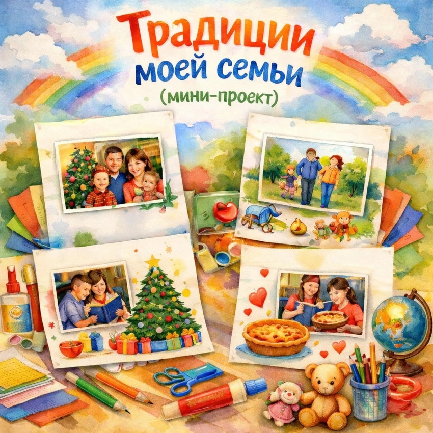Мини‑проект «Традиции моей семьи» в МКДОУ «Детский сад „Умка» 👪