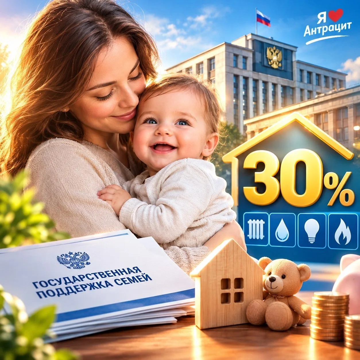 👶 В Госдуме предложили компенсировать 30% расходов на ЖКУ в первый год жизни ребёнка