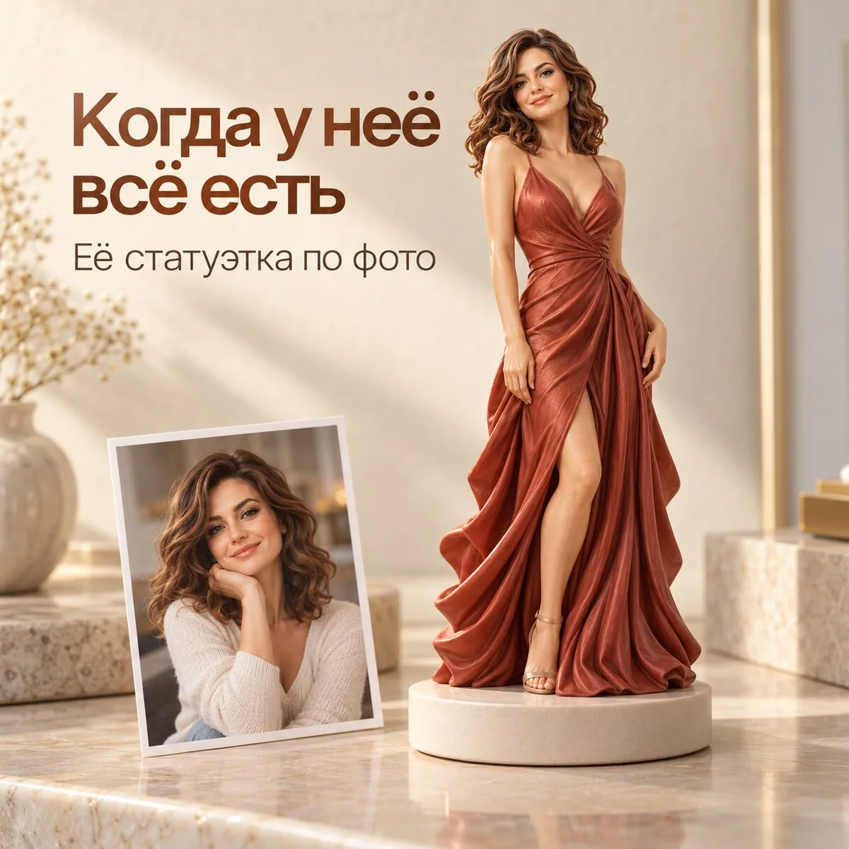 Статуэтка в подарок для той, у кого уже всё есть
