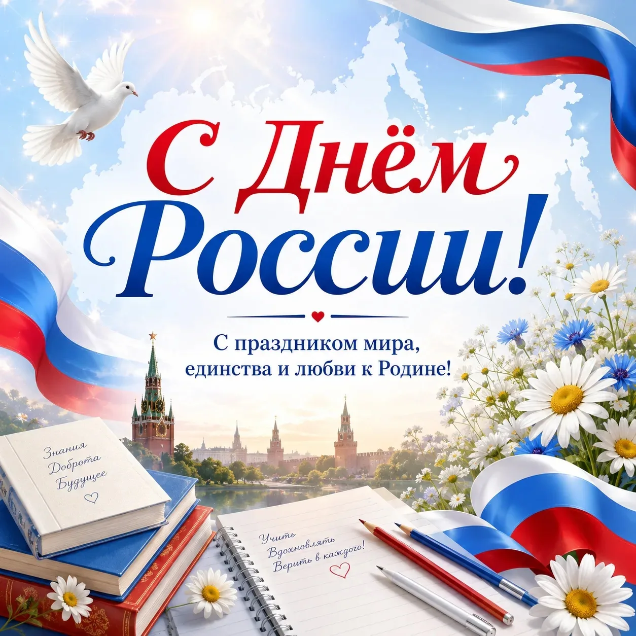 С Днём России! 🇷🇺

Этот праздник напоминает нам о любви к Родине, уважении к её истории, культуре 