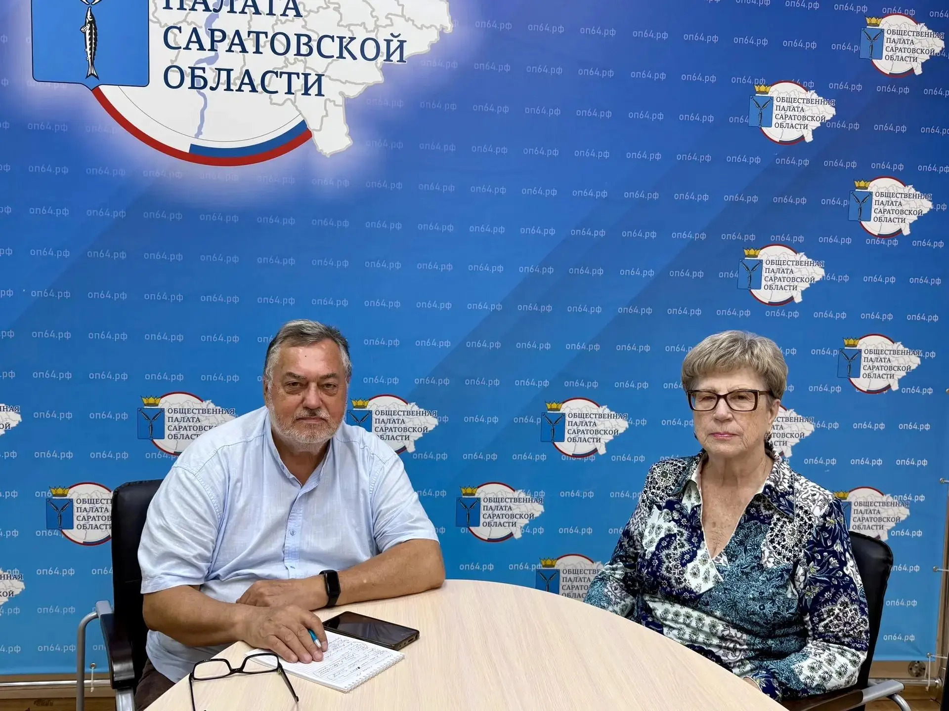 Заместитель председателя Общественной палаты Саратовской области Валентина Богданова и ...