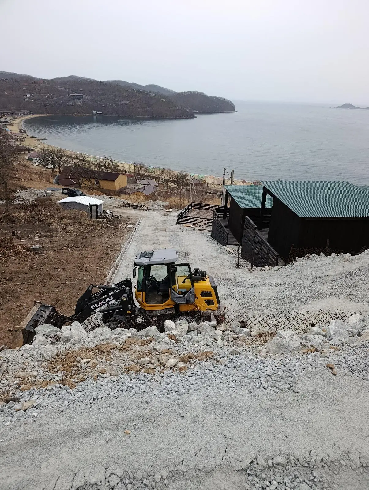 Устройство ограждения и бетонирование дороги на базе отдыха в Андреевке🌊